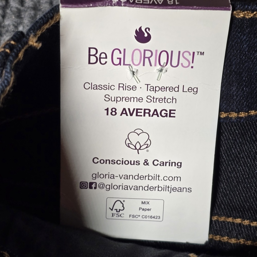 GV Amanda Original Slimming Jeans Women's Size 18 NWT Color: Denim Blue - Picture 4 of 10